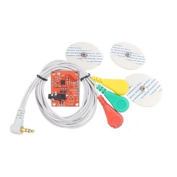 Heart Rate Monitor Kit with AD8232 ECG sensor module - Good Quality