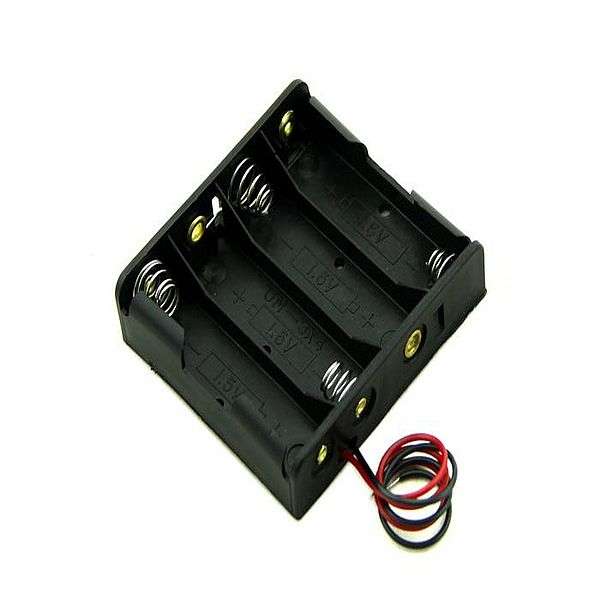 Battery Holder 4 Cell AA - Iotwebplanet.com