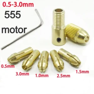 0.5-3mm 3.17mm Electric Drill bit collect chuck for 555 motor 1 iotwebplanet.com 0.5-3mm 3.17mm Electric Drill bit collect chuck for 555 motor - Image 1