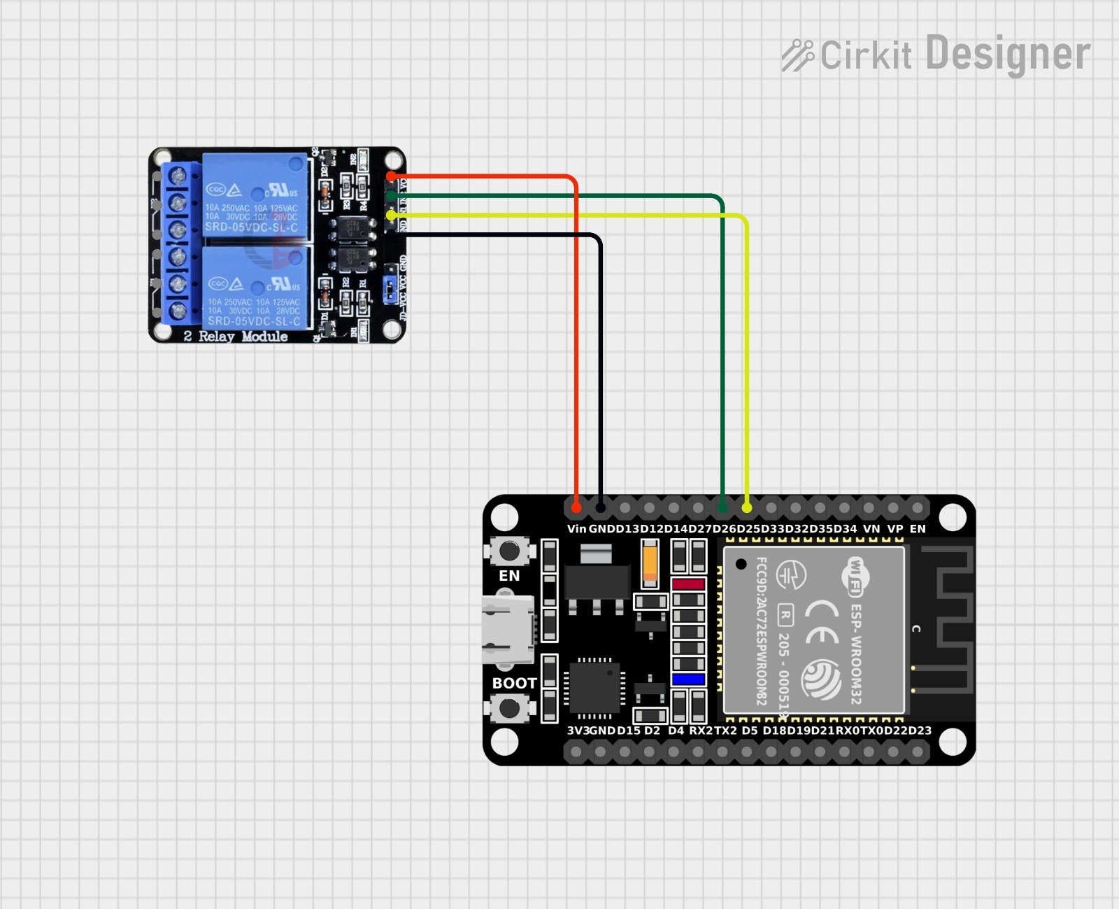 esp32 with relay