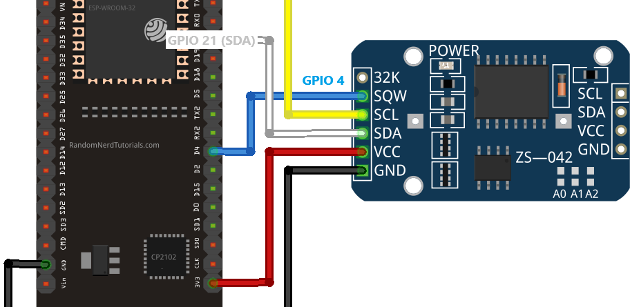 esp32 with ds3231 tutorial