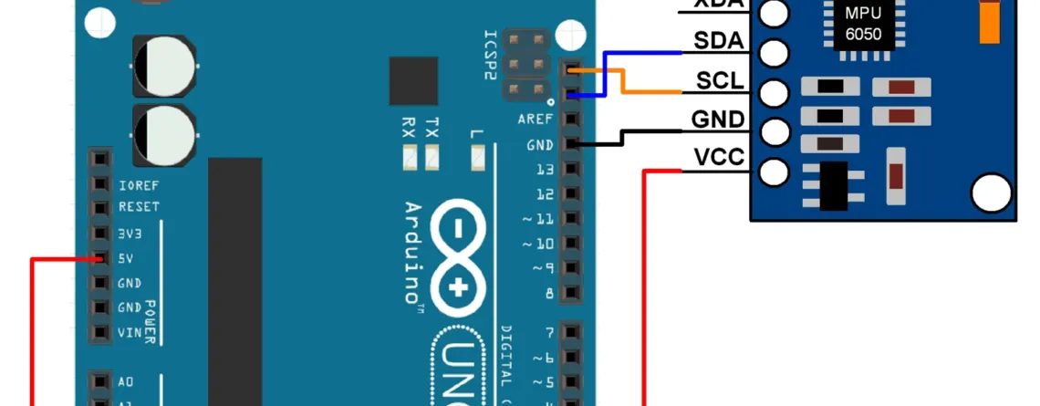 MPU6050 accelerometer and gyroscope sensor module pinout and wiring