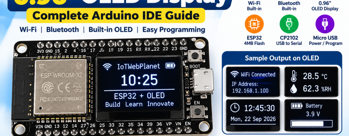 ESP32 OLED Tutorial Infographic